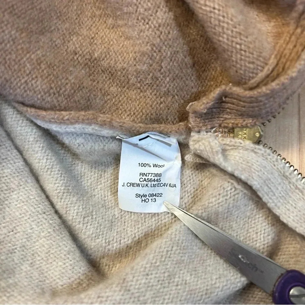 J. Crew Color Block Sweater With Double Zippers - image 4